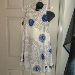 Sleeveless tunic style dress